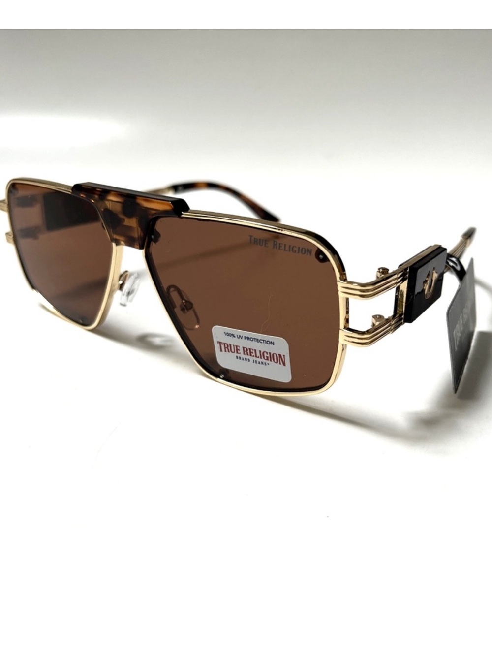TRUE RELIGION tortoise shell acetate aviator Sunglasses - High Bridge UNISEX